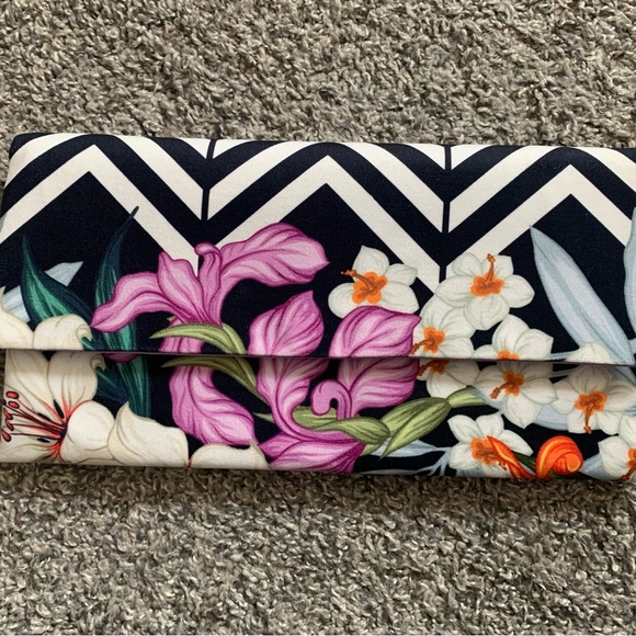Handmade fabric clutch